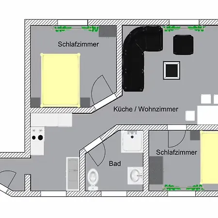 Baeckerhus - 6 Appartement *